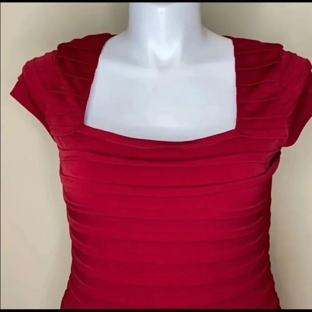 Monsoon wine red dress